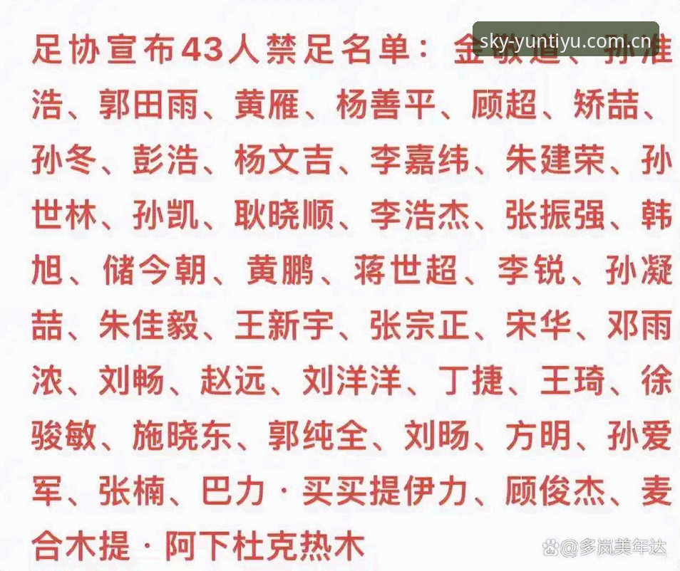 云体育篮球资讯功能详解 中国足协第三批禁足名单深度解析:65人受罚背后,中国足球的腐败链条全面曝光